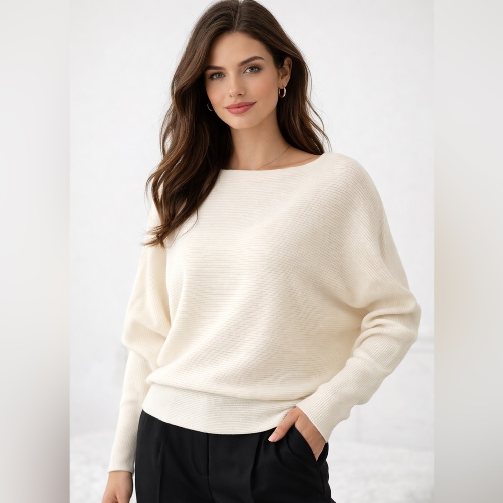 Elegant Cream Women's Sweater (5)